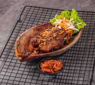bebek bakar kecap (paha) lauk