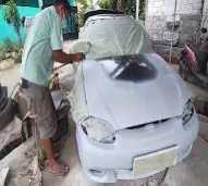 Jasa Service Ketok/Press Chasis + Cat Bumper Depan + Cat Body Samping